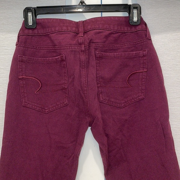 MAROON AMERICAN EAGLE JEGGINGS! Size-2. Super Stretch! - Picture 7 of 8